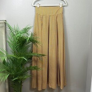 TOV Los Angeles Checked Maxi Skirt 38 Blue Yellow Small